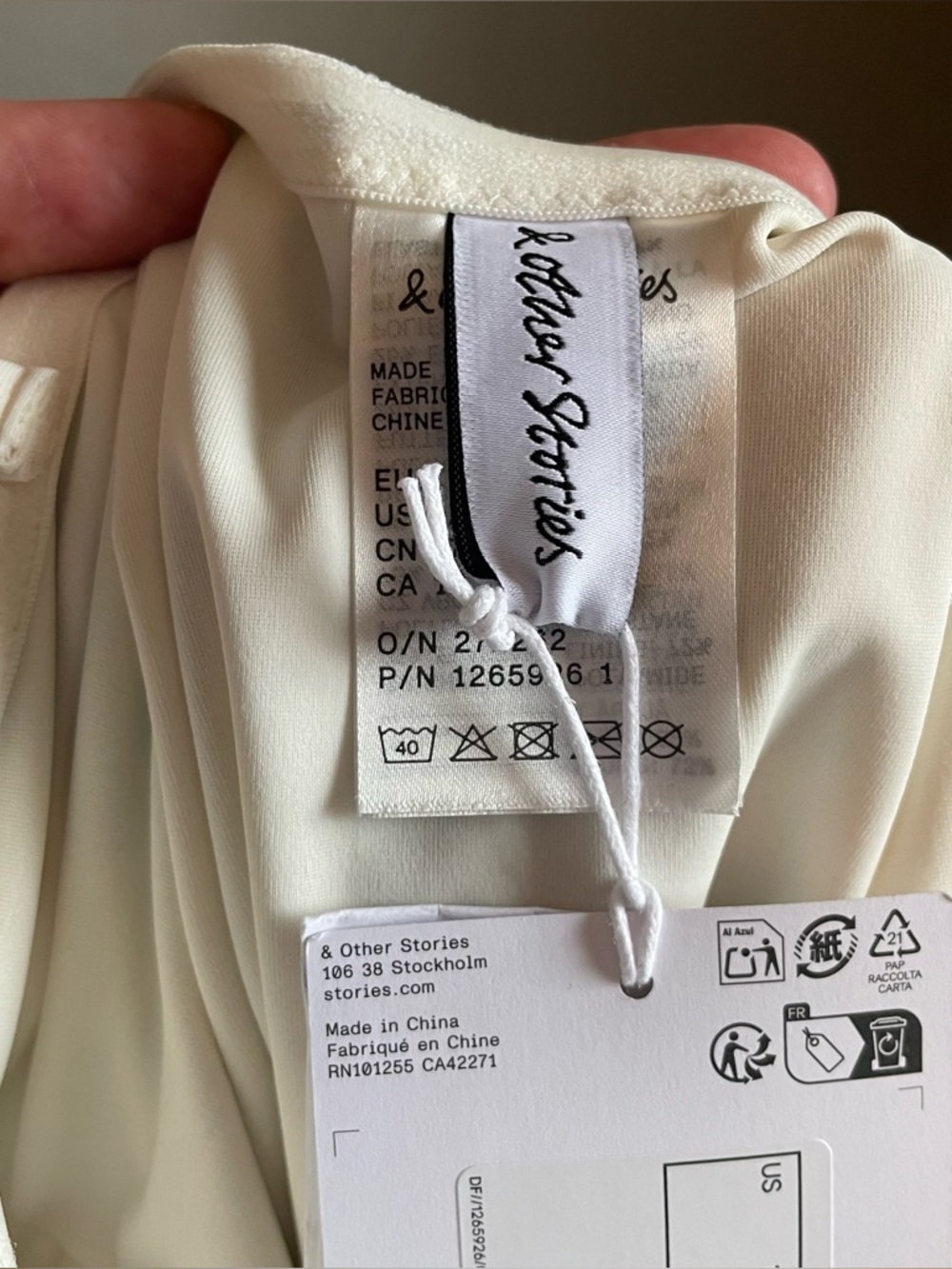 NWT & Other Stories Sz 12 Womens Green Leaf Strapless One-Piece Swimsuit Ret $98 - Picture 14 of 15